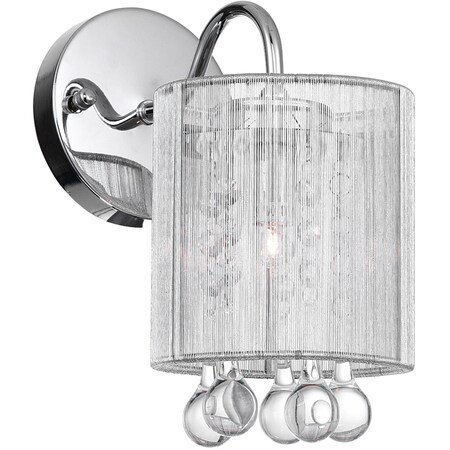 Cwi Lighting Water Drop 1 Light Bathroom Sconce With Chrome Finish 5006W5C-1 (S)